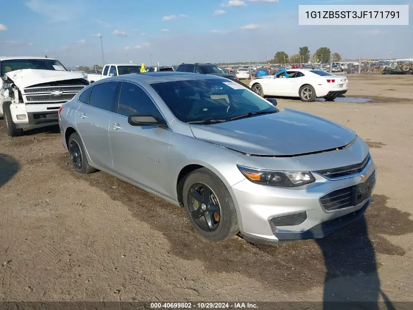 2018 Chevrolet Malibu 1Ls VIN: 1G1ZB5ST3JF171791 Lot: 40699802