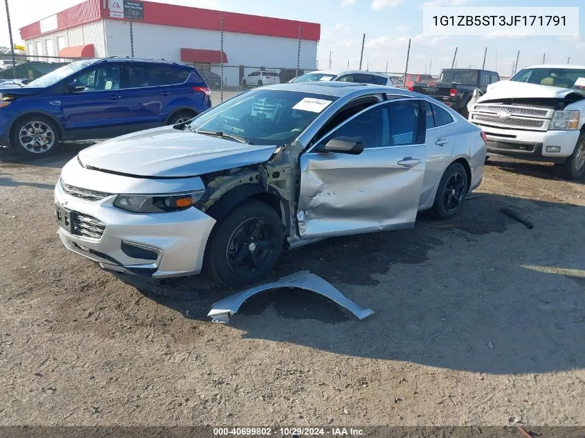 2018 Chevrolet Malibu 1Ls VIN: 1G1ZB5ST3JF171791 Lot: 40699802