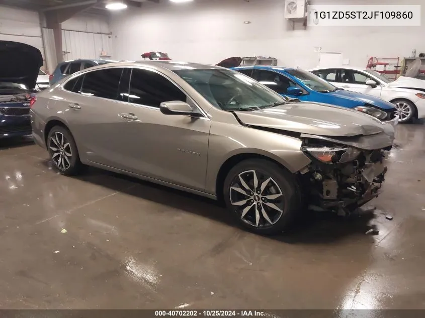 2018 Chevrolet Malibu Lt VIN: 1G1ZD5ST2JF109860 Lot: 40702202