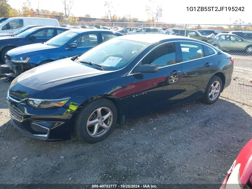 2018 Chevrolet Malibu 1Ls VIN: 1G1ZB5ST2JF195242 Lot: 40703777