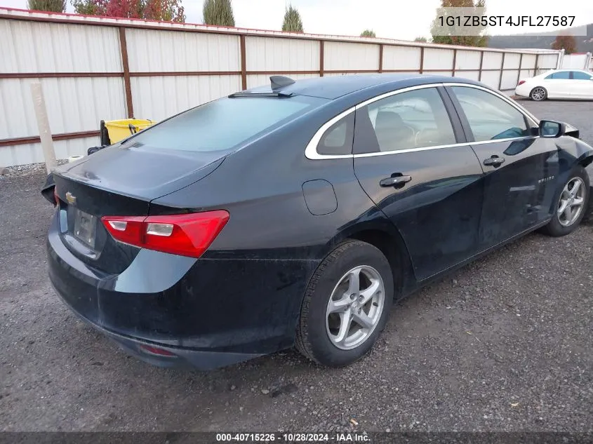 2018 Chevrolet Malibu 1Ls VIN: 1G1ZB5ST4JFL27587 Lot: 40715226