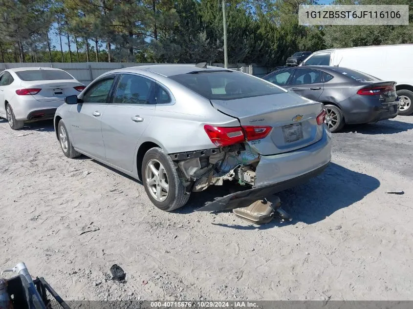 2018 Chevrolet Malibu 1Ls VIN: 1G1ZB5ST6JF116106 Lot: 40715676