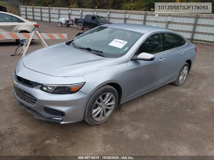 2018 Chevrolet Malibu Lt VIN: 1G1ZD5ST0JF178093 Lot: 40716018