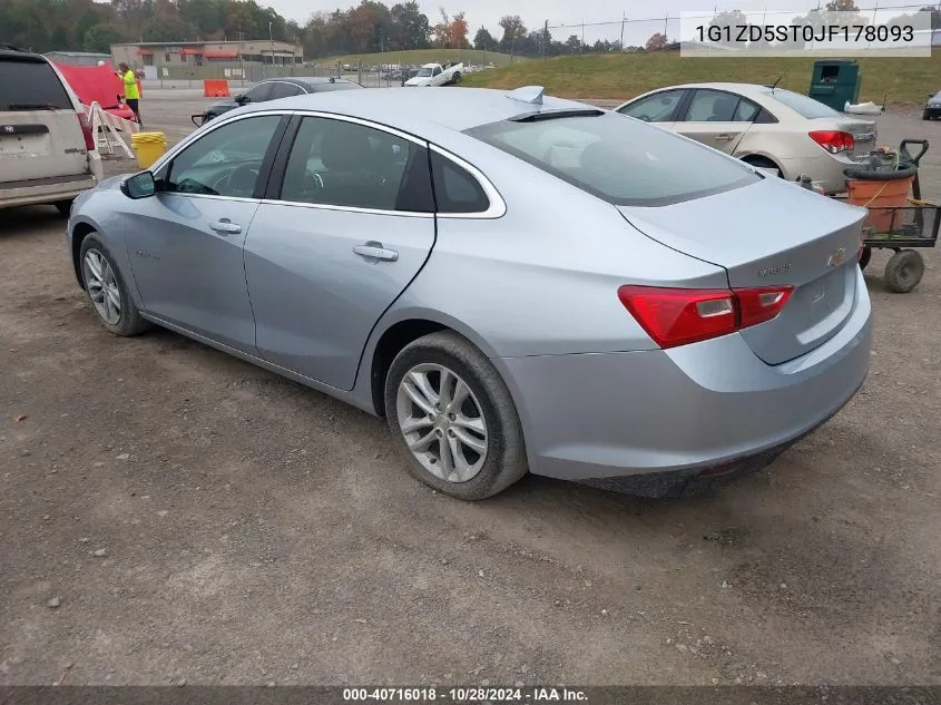 2018 Chevrolet Malibu Lt VIN: 1G1ZD5ST0JF178093 Lot: 40716018