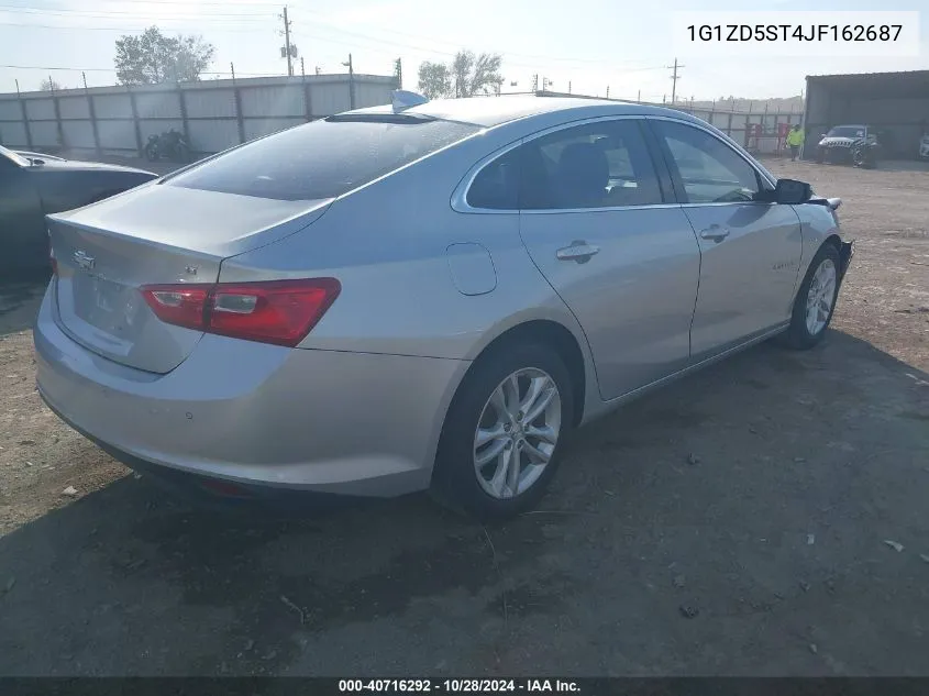 2018 Chevrolet Malibu Lt VIN: 1G1ZD5ST4JF162687 Lot: 40716292