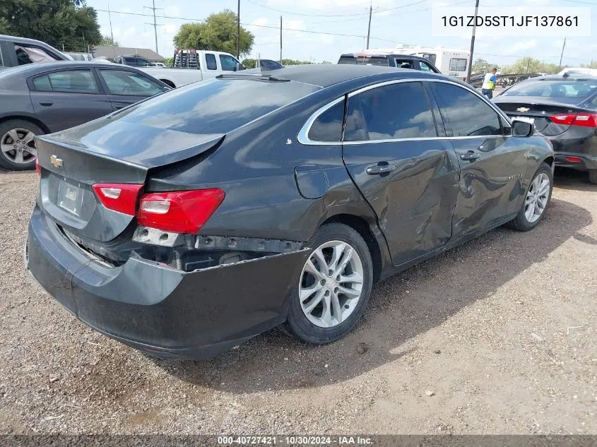 1G1ZD5ST1JF137861 2018 Chevrolet Malibu Lt