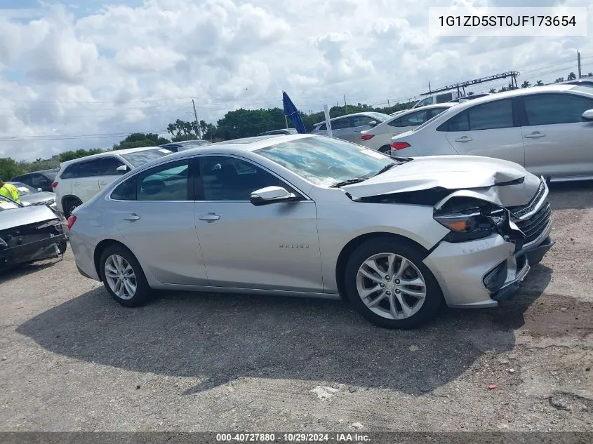 2018 Chevrolet Malibu Lt VIN: 1G1ZD5ST0JF173654 Lot: 40727880