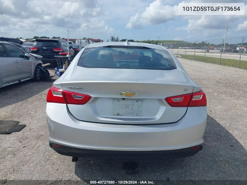 2018 Chevrolet Malibu Lt VIN: 1G1ZD5ST0JF173654 Lot: 40727880