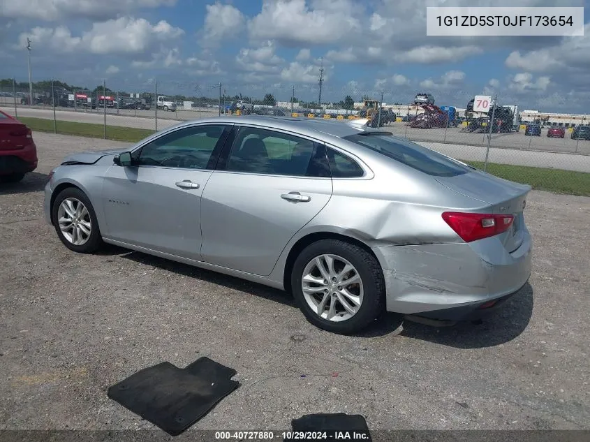 2018 Chevrolet Malibu Lt VIN: 1G1ZD5ST0JF173654 Lot: 40727880