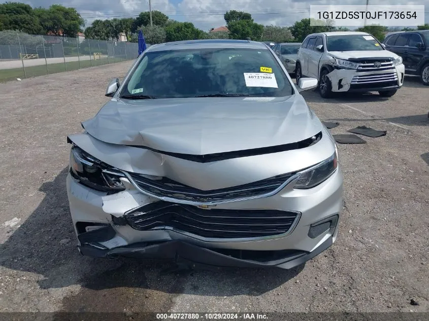 2018 Chevrolet Malibu Lt VIN: 1G1ZD5ST0JF173654 Lot: 40727880