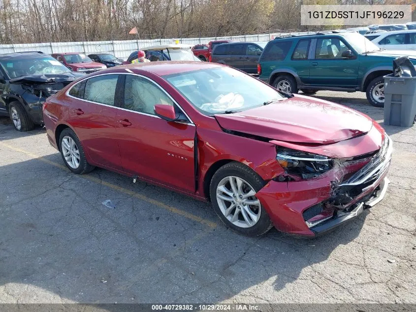 2018 Chevrolet Malibu Lt VIN: 1G1ZD5ST1JF196229 Lot: 40729382