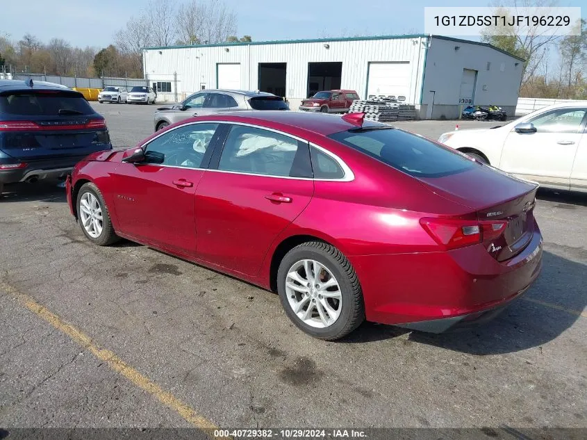 2018 Chevrolet Malibu Lt VIN: 1G1ZD5ST1JF196229 Lot: 40729382