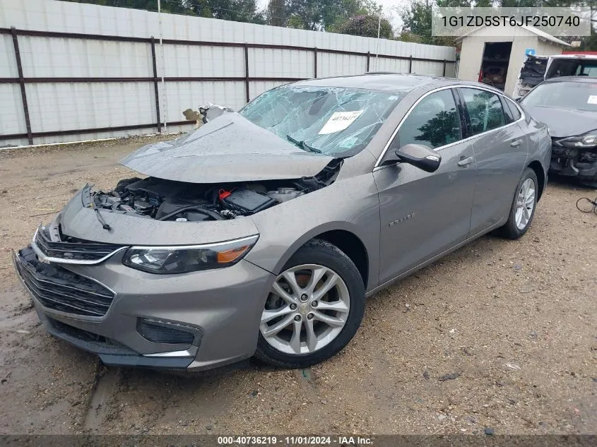 2018 Chevrolet Malibu Lt VIN: 1G1ZD5ST6JF250740 Lot: 40736219