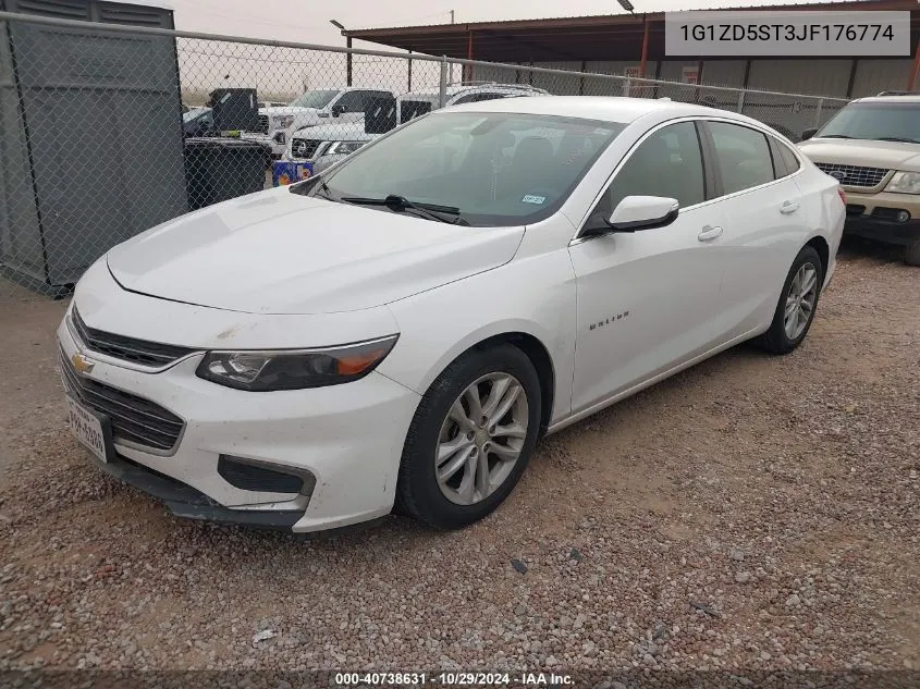 2018 Chevrolet Malibu Lt VIN: 1G1ZD5ST3JF176774 Lot: 40738631