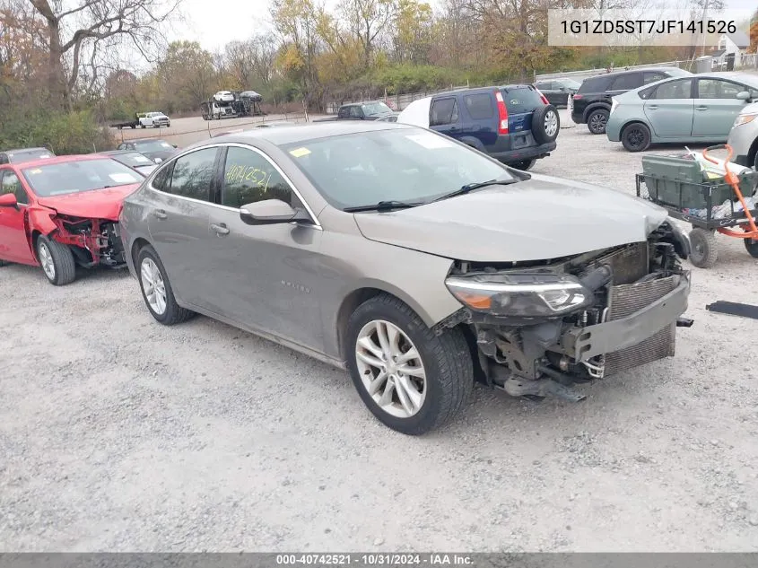 2018 Chevrolet Malibu Lt VIN: 1G1ZD5ST7JF141526 Lot: 40742521