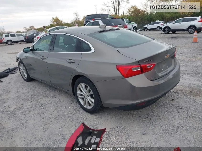 2018 Chevrolet Malibu Lt VIN: 1G1ZD5ST7JF141526 Lot: 40742521