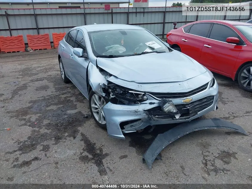 2018 Chevrolet Malibu Lt VIN: 1G1ZD5ST8JF143656 Lot: 40744486