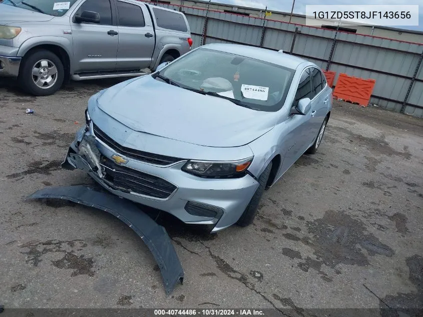 2018 Chevrolet Malibu Lt VIN: 1G1ZD5ST8JF143656 Lot: 40744486