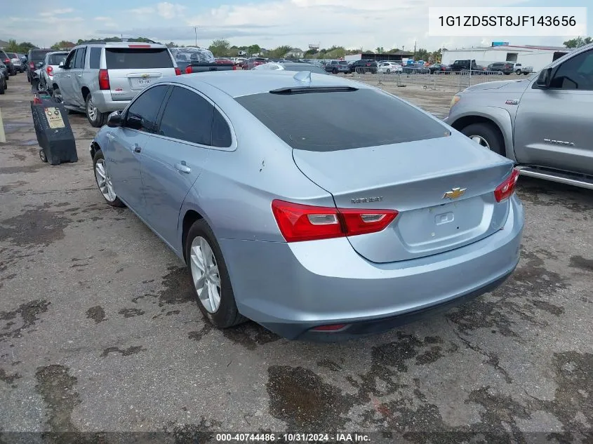 2018 Chevrolet Malibu Lt VIN: 1G1ZD5ST8JF143656 Lot: 40744486