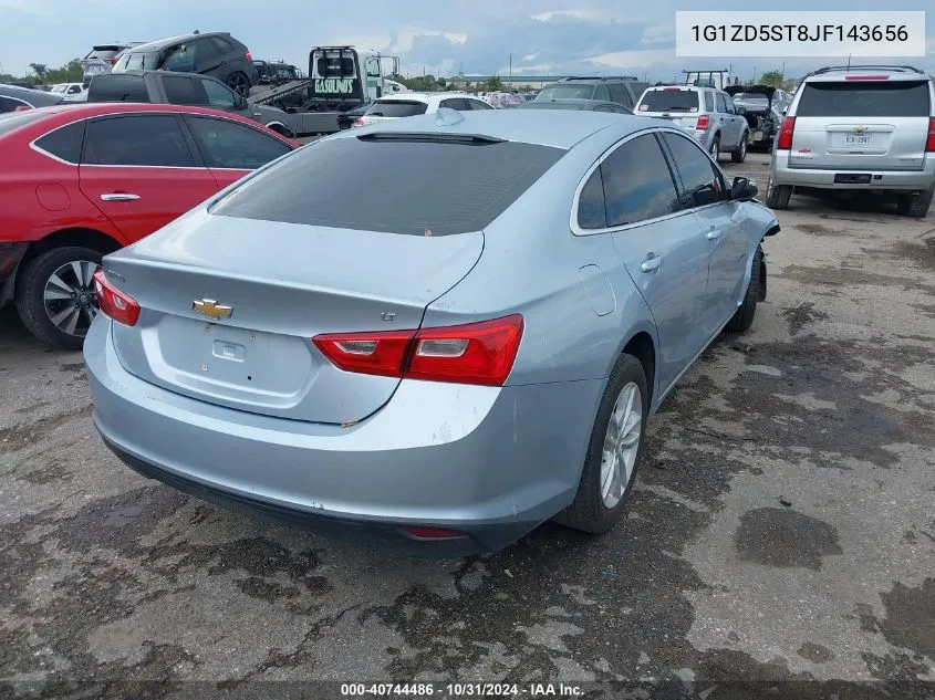 2018 Chevrolet Malibu Lt VIN: 1G1ZD5ST8JF143656 Lot: 40744486