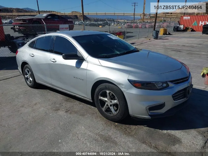 2018 Chevrolet Malibu 1Ls VIN: 1G1ZB5ST5JF240464 Lot: 40744894