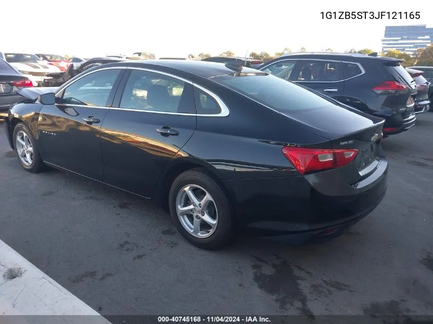 2018 Chevrolet Malibu Ls VIN: 1G1ZB5ST3JF121165 Lot: 40745168