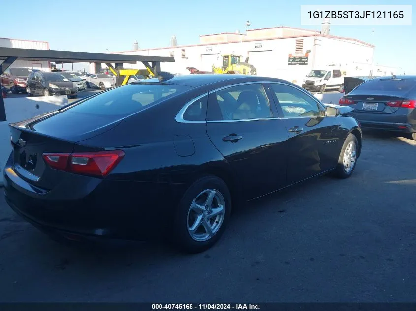 2018 Chevrolet Malibu Ls VIN: 1G1ZB5ST3JF121165 Lot: 40745168