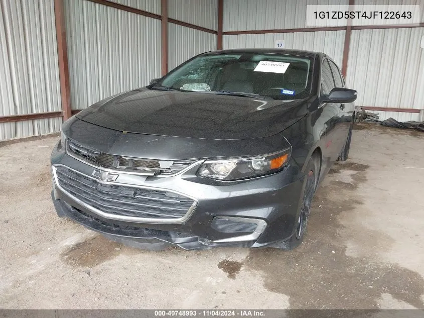 2018 Chevrolet Malibu Lt VIN: 1G1ZD5ST4JF122643 Lot: 40748993