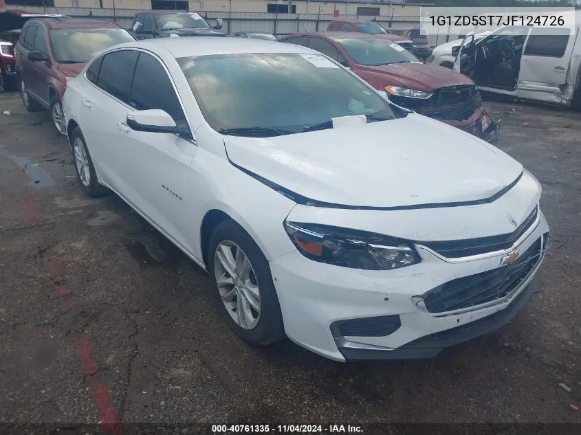 2018 Chevrolet Malibu Lt VIN: 1G1ZD5ST7JF124726 Lot: 40761335