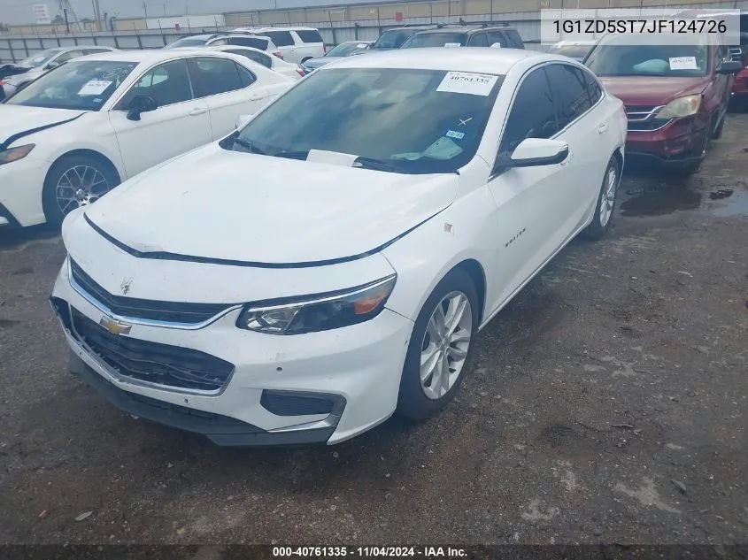 2018 Chevrolet Malibu Lt VIN: 1G1ZD5ST7JF124726 Lot: 40761335