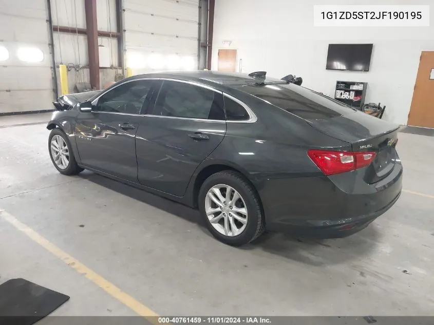 2018 Chevrolet Malibu Lt VIN: 1G1ZD5ST2JF190195 Lot: 40761459