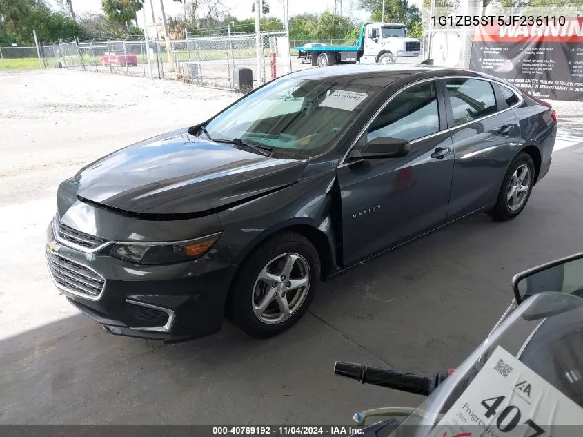 2018 Chevrolet Malibu 1Ls VIN: 1G1ZB5ST5JF236110 Lot: 40769192