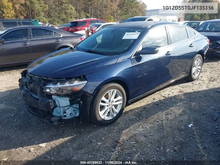 2018 Chevrolet Malibu Lt VIN: 1G1ZD5ST0JF135356 Lot: 40769833