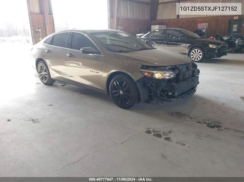 2018 Chevrolet Malibu Lt VIN: 1G1ZD5STXJF127152 Lot: 40777647