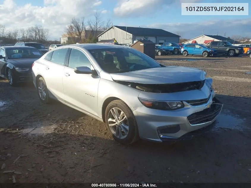 2018 Chevrolet Malibu Lt VIN: 1G1ZD5ST9JF202164 Lot: 40780986