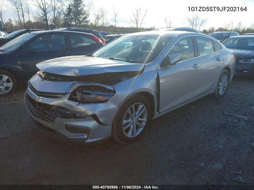 2018 Chevrolet Malibu Lt VIN: 1G1ZD5ST9JF202164 Lot: 40780986