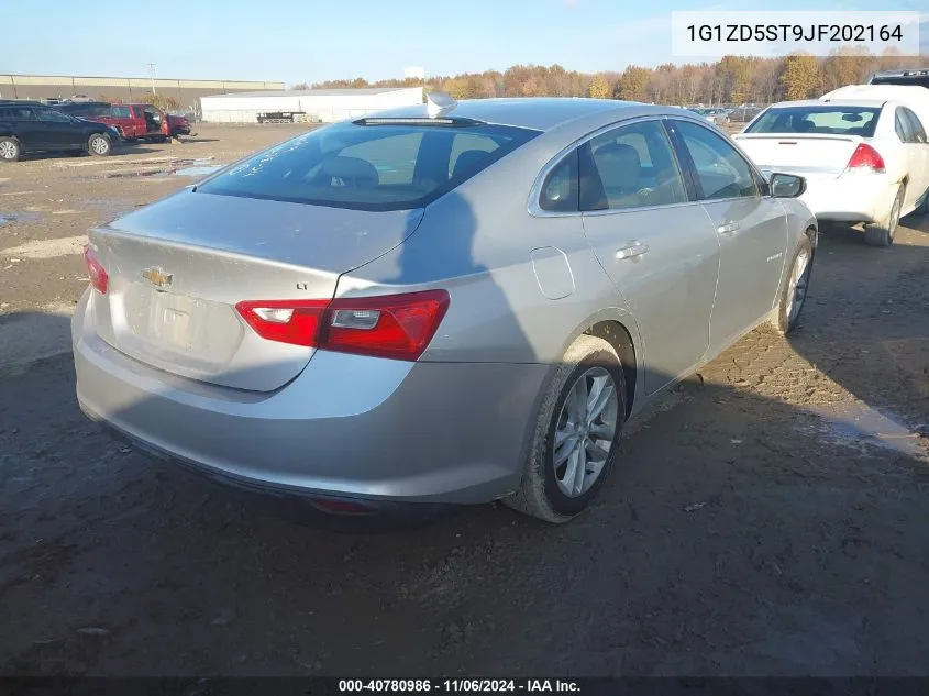 2018 Chevrolet Malibu Lt VIN: 1G1ZD5ST9JF202164 Lot: 40780986