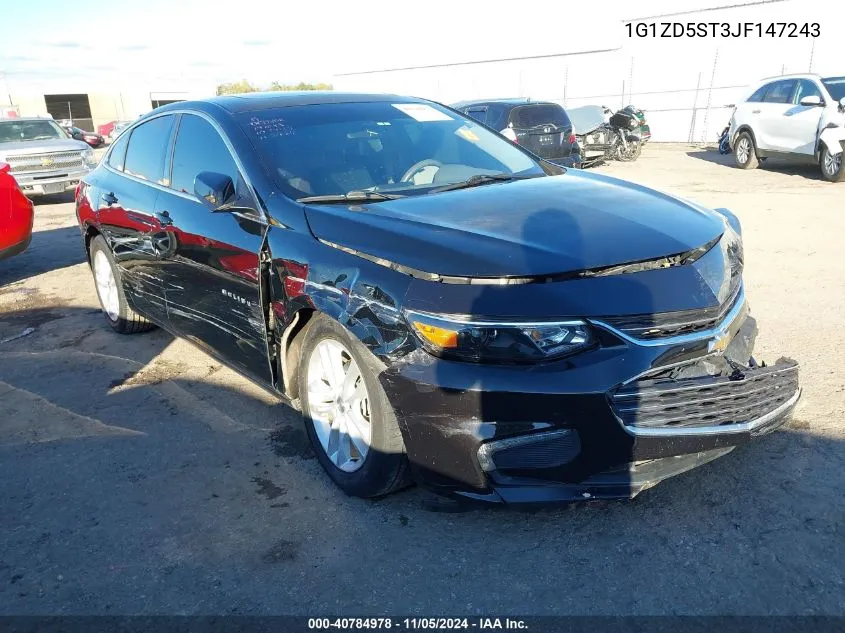 2018 Chevrolet Malibu Lt VIN: 1G1ZD5ST3JF147243 Lot: 40784978