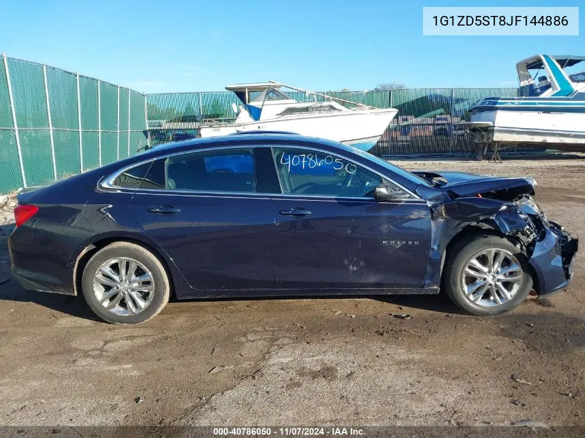 2018 Chevrolet Malibu Lt VIN: 1G1ZD5ST8JF144886 Lot: 40786050