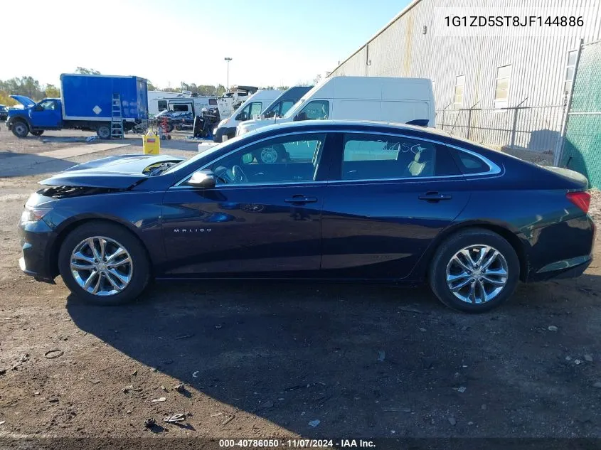 2018 Chevrolet Malibu Lt VIN: 1G1ZD5ST8JF144886 Lot: 40786050