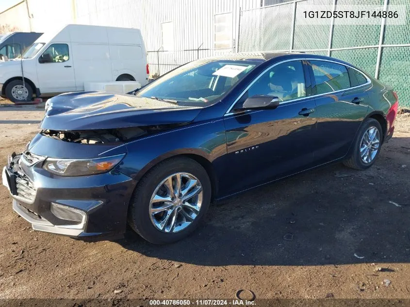 2018 Chevrolet Malibu Lt VIN: 1G1ZD5ST8JF144886 Lot: 40786050