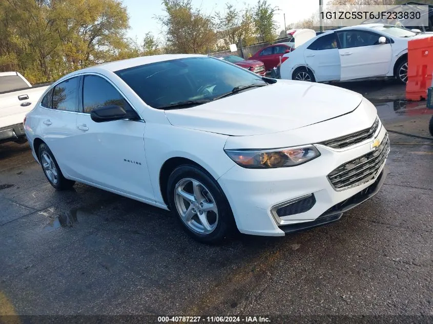 2018 Chevrolet Malibu 1Fl VIN: 1G1ZC5ST6JF233830 Lot: 40787227