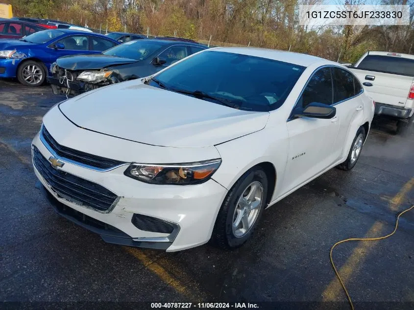 2018 Chevrolet Malibu 1Fl VIN: 1G1ZC5ST6JF233830 Lot: 40787227