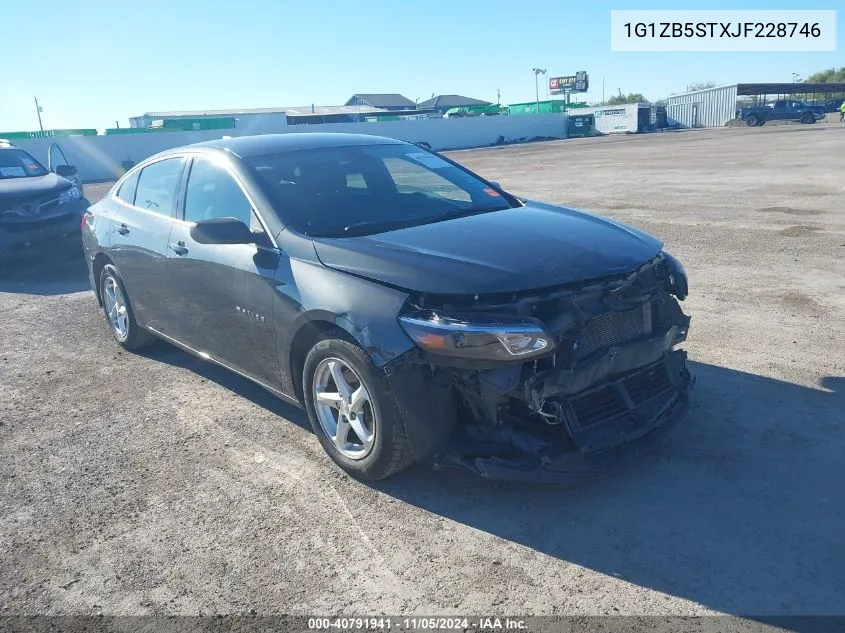 2018 Chevrolet Malibu 1Ls VIN: 1G1ZB5STXJF228746 Lot: 40791941