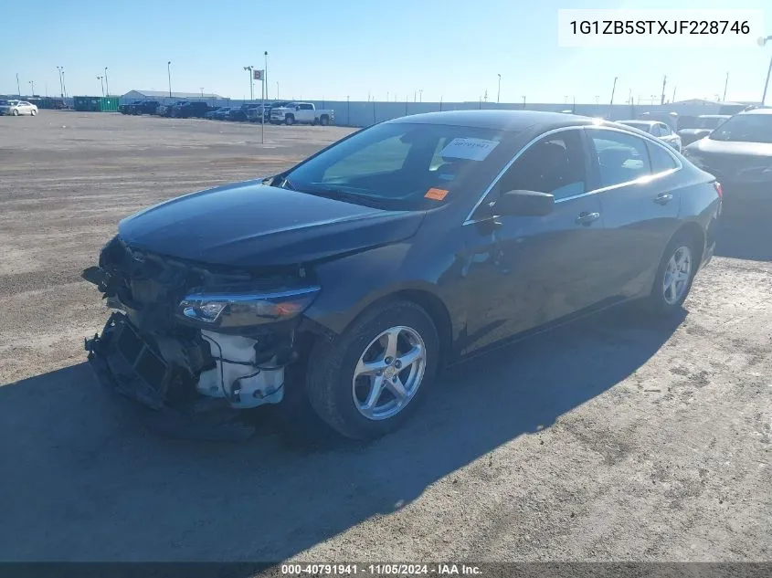 2018 Chevrolet Malibu 1Ls VIN: 1G1ZB5STXJF228746 Lot: 40791941