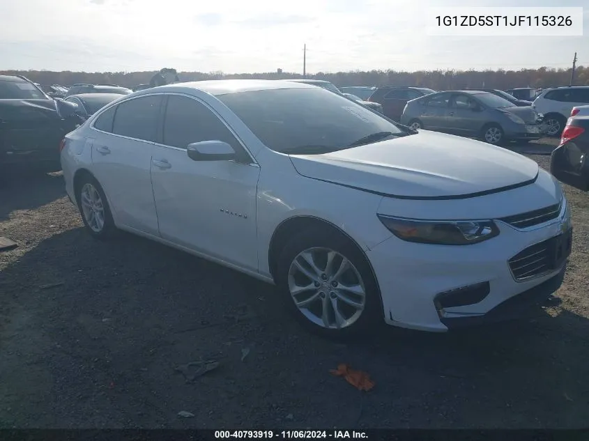 2018 Chevrolet Malibu Lt VIN: 1G1ZD5ST1JF115326 Lot: 40793919