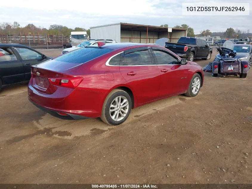 2018 Chevrolet Malibu Lt VIN: 1G1ZD5ST9JF262946 Lot: 40795485