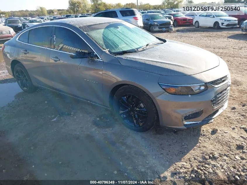 2018 Chevrolet Malibu Lt VIN: 1G1ZD5ST9JF250540 Lot: 40796349