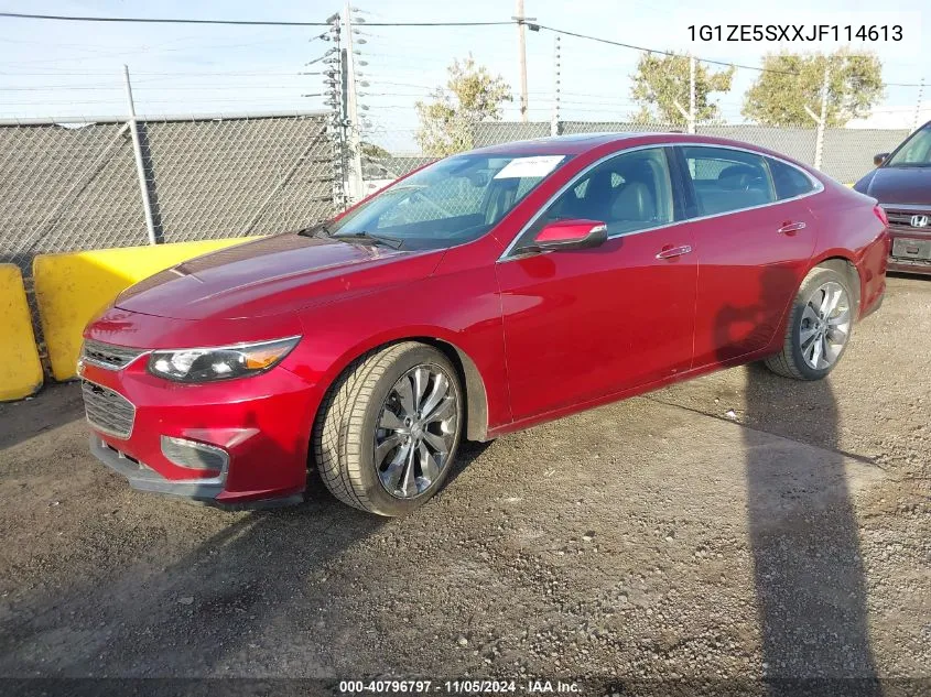 2018 Chevrolet Malibu Premier VIN: 1G1ZE5SXXJF114613 Lot: 40796797