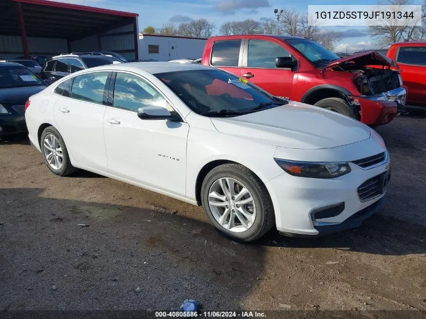 2018 Chevrolet Malibu Lt VIN: 1G1ZD5ST9JF191344 Lot: 40805586